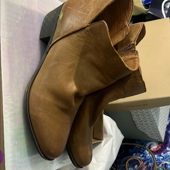 Lucky Brand Tan Chelsea Boots Timeless Design - Picture 9 of 12